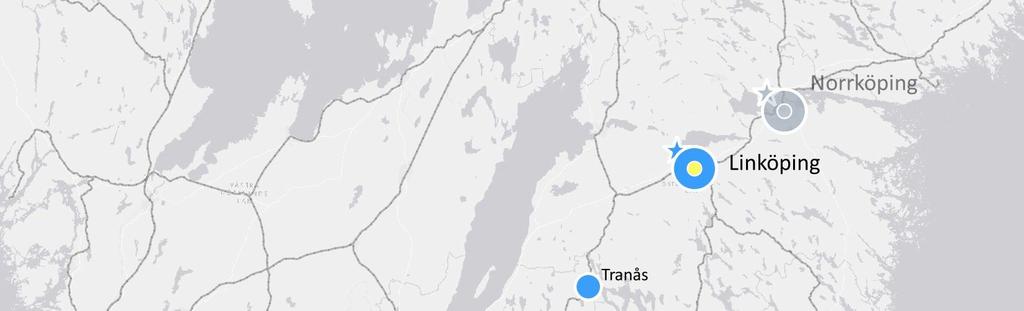 2.3 SAMHÄLLSSTRUKTUR I REGIONEN Kartbilden nedan visar en versikt ver s kallade tillvxtmotorer och regionala krnor i