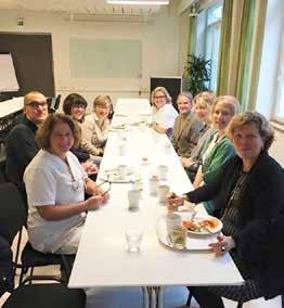 Vid dessa tema träffar har alltid någon från vården på Gotland varit inbjuden och deltagit vilket varit väldigt berikande för patienter och närstående då man i en annan miljö kunnat ställa frågor och
