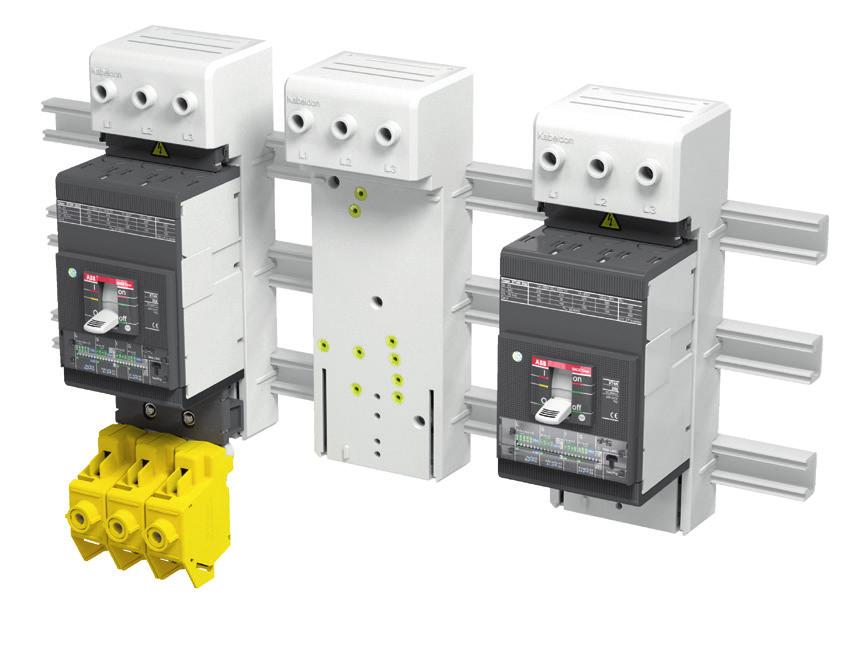 Produktinformation APXT adapterplattor för Kabeldon IP-system Säker, snabb och enkel installation Kabeldon IP-system består av ett unikt, beröringsskyddat skensystem som kombineras med ett brett