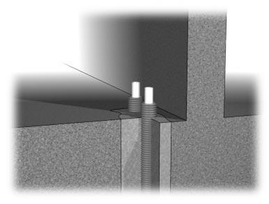 Gipsskiva (2x13 mm) Regel Vid rörgenomföring i regelvägg med gipsskivor, se exemplet nedan, skall isolering med stenull med lägst densitet 28 kg/m 3 i form av skivor monteras så att de är fasthållna