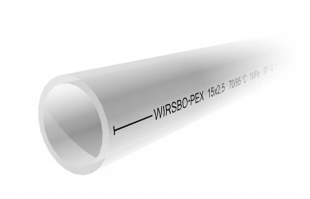 Materialegenskaper Wirsbo-PEX, förnätad polyeten Basmaterialet är polyeten med hög densitet och högre molekylär vikt än vanliga HDPE-typer (High Density Poly Eten).