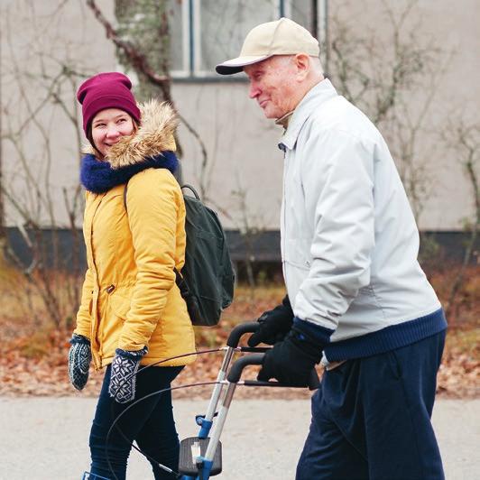 10 VÄNSKAP GER GLÄDJE Kunde era elever glädja åldringar genom att gå ut och promenera med dem på gymnastiktimmarna? 4.