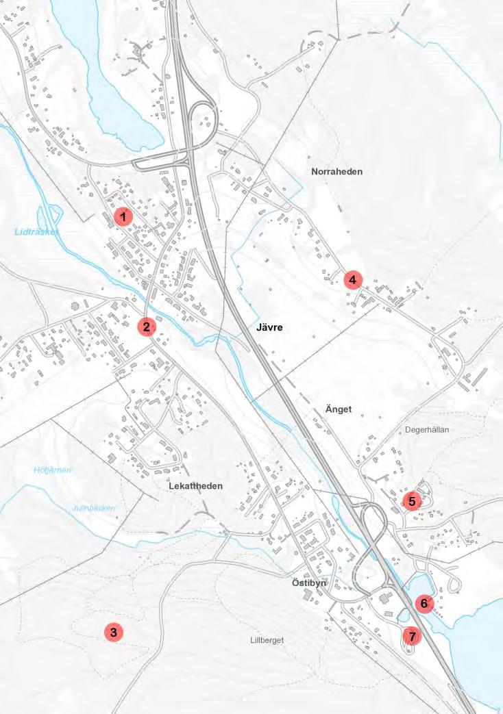 Jävre omnämns i skriftliga dokument 1481. Platsen har varit bebodd betydligt längre, vilket gravfälten från sen bronsålder på Lillberget och Högberget vittnar om.