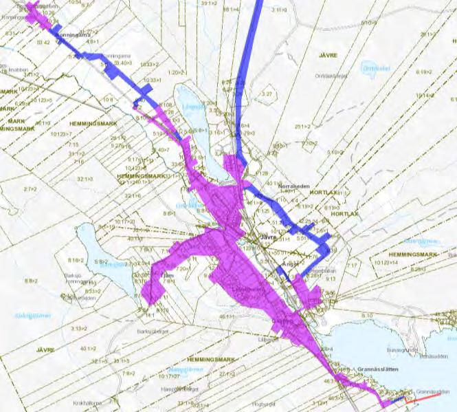 Teknisk infrastruktur VA, Avfall, Klimat och Energi Ytterligare anslutningskapacitet finns till kommunalt vatten och avlopp i Jävre.