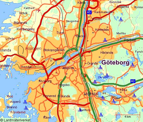 Figur 19. Göteborg (varuhusets Femmans tak) har mätningar av NO, NO 2, SO 2 och PM 10 från den 1/1 2003 till den 31/5 2003 använts i utredningen.