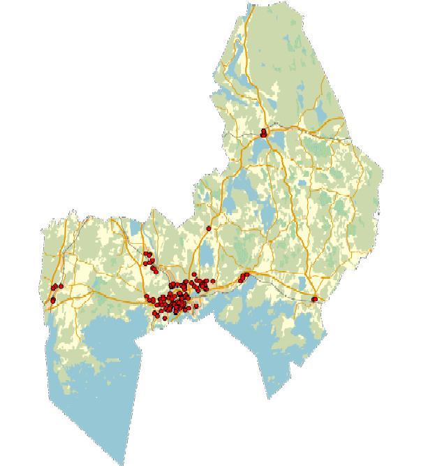 Dnr KS-2011-160 sid 18 (55) över Karlstads tätort, Skattkärr, Skåre, Vålberg, Väse, Molkom och Vallargärdet. Dessa kartor ger en tydligare bild över vart enheterna är placerade på respektive område.