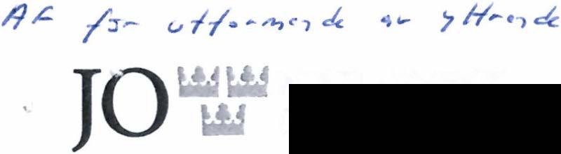 RIKSDAGENS OMBUDSMAN A\IE:.S1 ;\ r 0.. KOMMUNK/\ SLlt:1 2018-12- 1 7, ni.