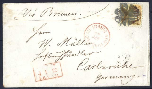 536 536 10 cent Shield & Eagle (Sc.116/Mi.30) i vågrätt par på vackert brevkuvert avstämplat MILWAUKEE FEB 7 WIS.