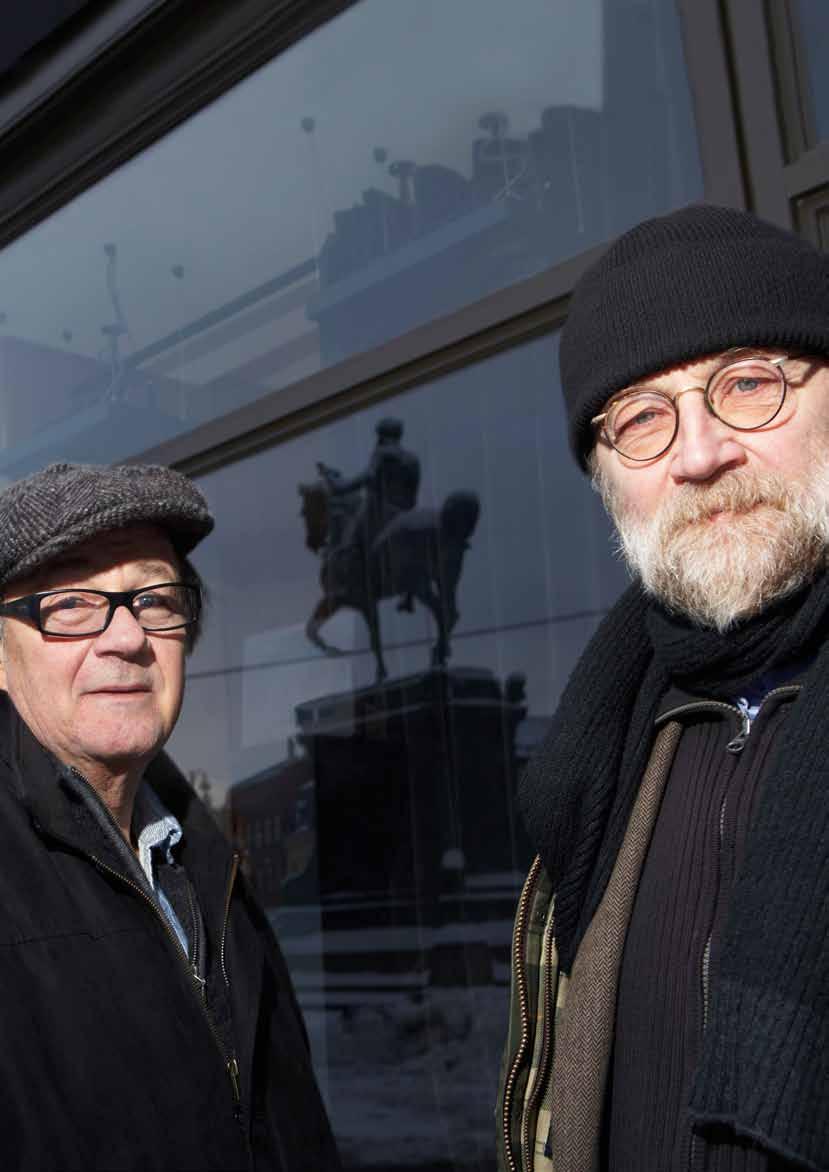 Professorerna Göran du Rees och Kalle Boman, Filmhögskolan vid Göteborgs universitet.