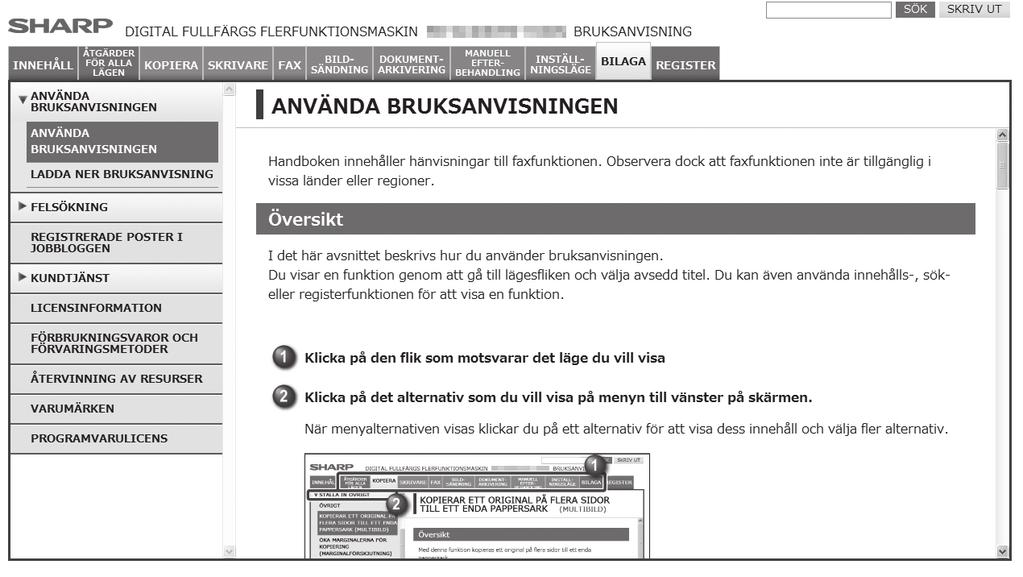 INSTRUKTIONSBÖCKER OCH HUR DU ANVÄNDER DEM Snabbstartsmanual (detta dokument) Installationshandbok (CD-PDF Innehåller viktiga säkerhetsföreskrifter, namn på delar och komponenter, information om hur
