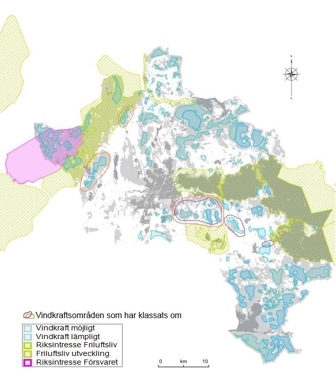 10 OMRÅDEN FÖR VINDKRAFTSETABLERING - Vindkraftsetableringar i de områden som är utpekade mellan Norra Bro och Stora Mellösa samt strax norr om Kvismare kanal kan ha negativ påverkan på flyttvägar