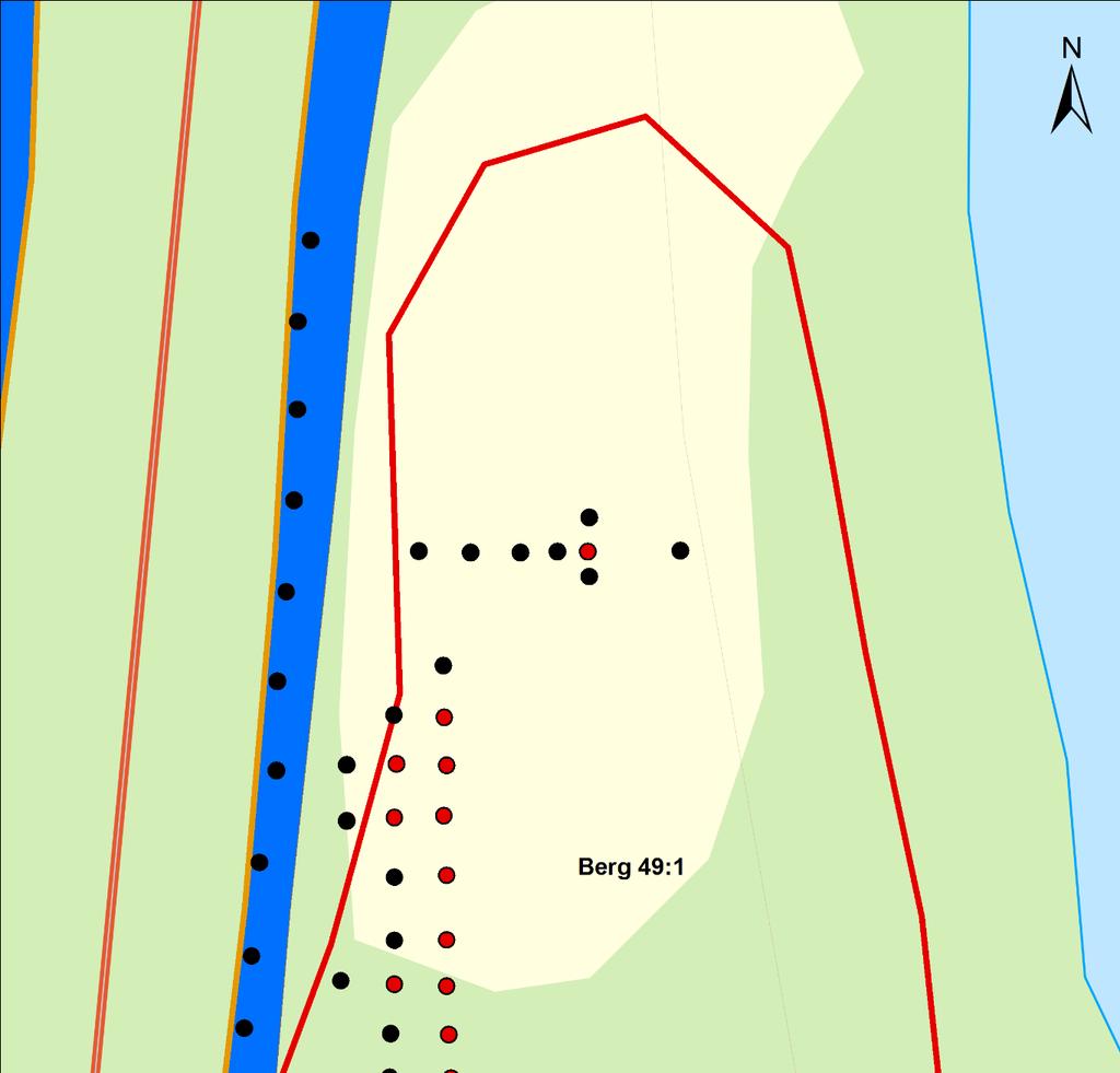 Detaljkarta över Berg 49:1.