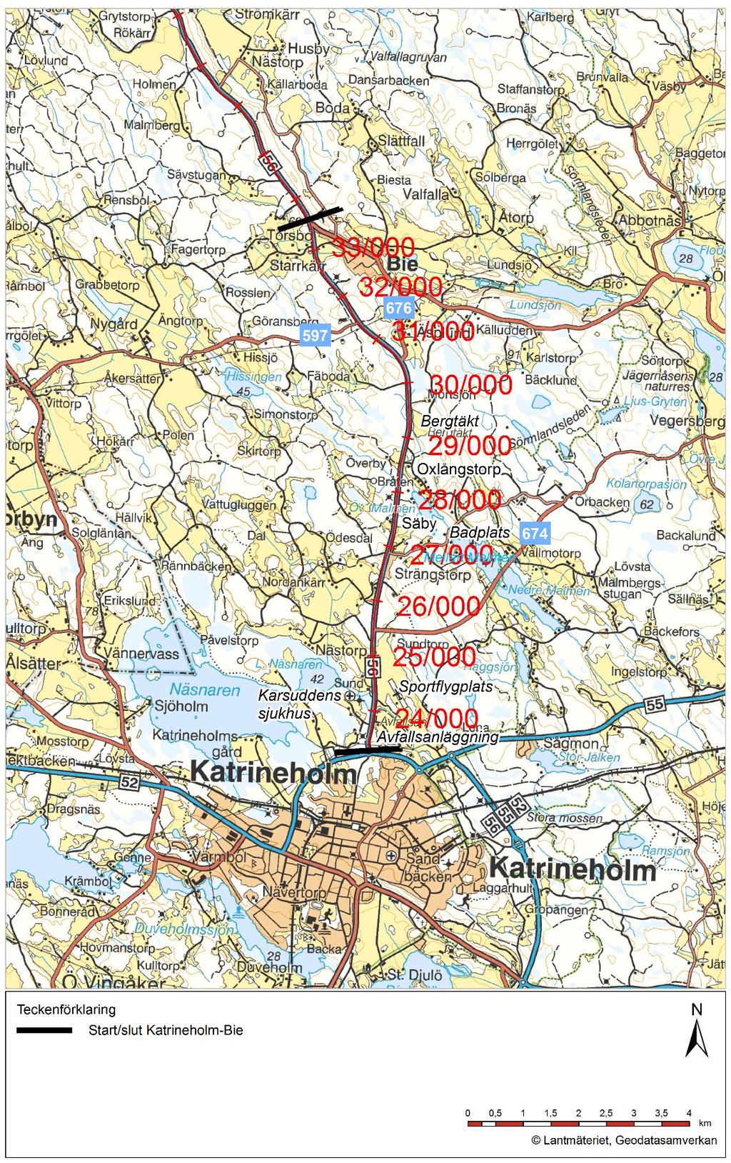 Rv 56, Katrineholm- Bie, VO1803 Infoga diagram, figur eller bild här 1.