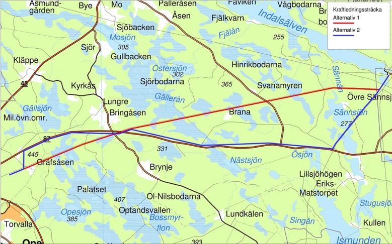 Bakgrund Jämtkraft Elnät planerar en ny 130 kv kraftledning på sträckan från Midskog till Verksmon, Östersund. Detta för att framtidssäkra strömförsörjningen till Östersund.