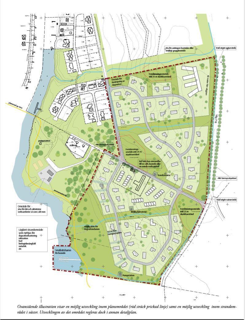 Figur 2. Området som omfattas av detaljplanen upprättad av Sunne kommun (2017). Bakgrund Inför upprättande av detaljplan Tovnäs 1:11 m.fl.