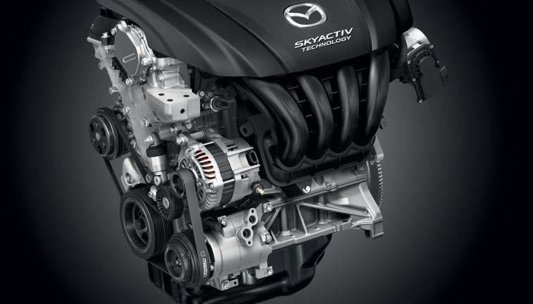 Den förbättrade SKYACTIV-tekniken fungerar problemfritt för en smidigare, mindre tröttande körning samtidigt