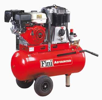 Bensin/Diesel-drivna Kompressorer 160-730 l/min Pioneer 236-4S Honda GX-Motor BK 119-100-9S Honda GX-Motor Kompressorer för tillfällen då elektricitet saknas.