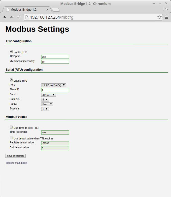 Modbus Bridge Installationsanvisning 1.