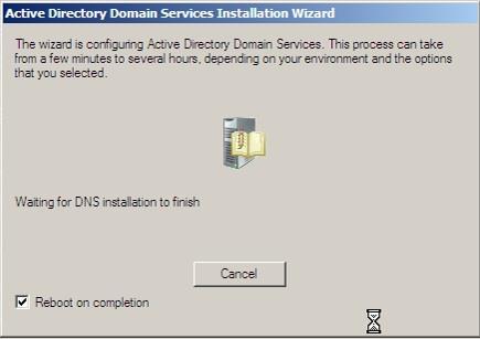 AD installation Nu är installationen nästan klart och