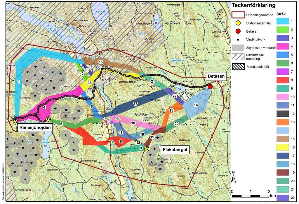 Figur 9. Riksintressen i utredningsområdet. 3.4 Naturmiljö Inom utredningsområdet finns flera olika typer av naturmiljöintressen vilka beskrivs nedan.