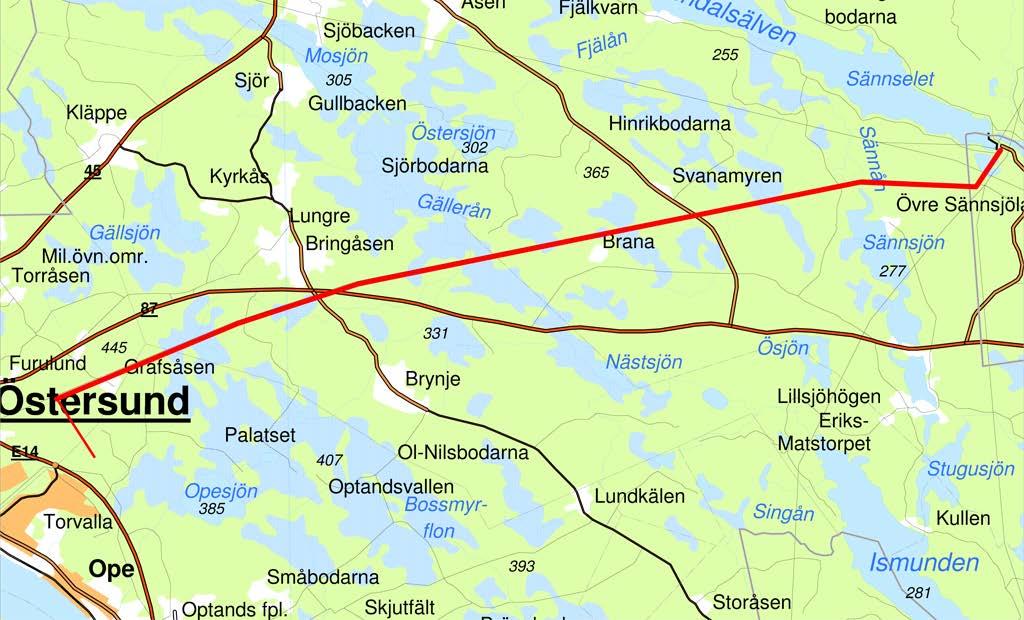 Inledning Med anledning av att Jämtkraft AB planerar för ombyggnad av kraftledning mellan Midskog och Verksmon har Jamtli på uppdrag av Jämtkraft AB utfört en arkeologisk utredning av berörd sträcka.