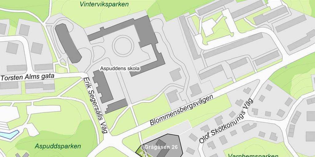 SID 2 (5) Utlåtande Bakgrund På Grågåsen 26 fanns tidigare en förskola från 1970-talet som revs hösten 2011 på grund av att byggnaden var otjänlig och verksamheten sedan en tid tillbaka hade