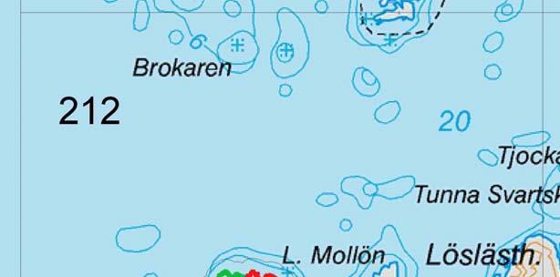 Inventering i rutor och på öar Inventeringen i rutorna görs på alla skär och öar eller delar av öar som ligger inom utvalda rutor. Öarna skall ha en omkrets som är större 400 m (ca. 1 ha).