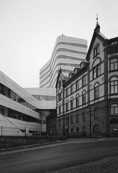 kontrastera. Så beskriver också arkitekterna det när huset presenteras i Tidskriften Arkitektur 8-2009.