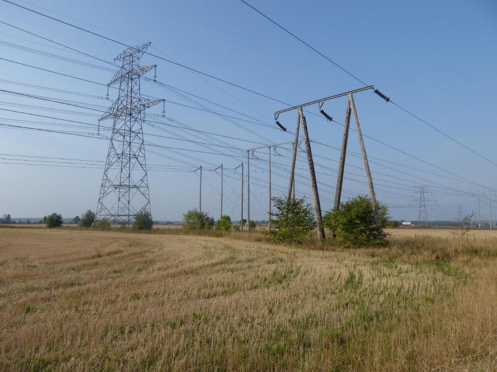 Immetorp till ställverket i Bäck sträcker sig Ellevios 145 kv kraftledning VL4S4 parallellt med L1 och L4. Figur 3. Sträckan närmast station Lindbacka.