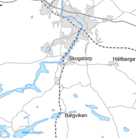 Näshulta Eskilstuna kommun Röd ring visar område