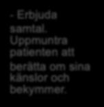 Utifrån omvårdnadsprocessen: 80 Bedömning Insamling av subjektiv och objektiv data: Vitala tecken Intervju med patienten och