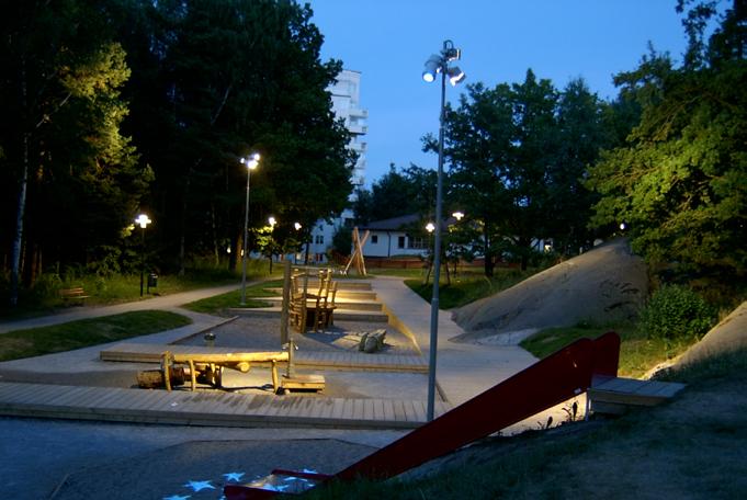 släntplanteringen vid rampen