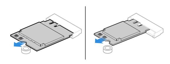 2. Ta bort LCD-panelen. Se Ta bort LCD-panelen på sidan 22. 3. Byt ut Wi-Fi-kortet. Bild 94.