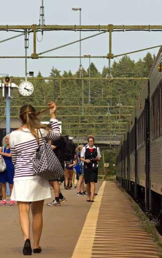 94 Andel punktliga tåg (mäts i försening >5 minuter) Källa: SJ Svealandsbanan Stockholm-Eskilstuna-Arboga (-Örebro) UVEN Linköping-Eskilstuna-Västerås-Sala Sörmlandspilen