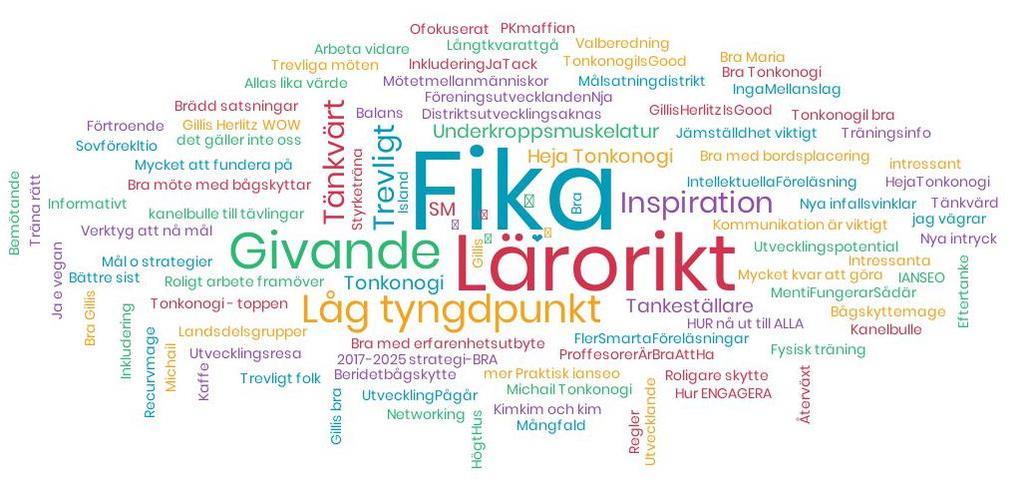 Margret från Archery Center i Reykjavik inspirerade många om hur introduktion till bågskytte kan förbättras. Kommittéer hann träffas och valberedningsarbete lyfts.