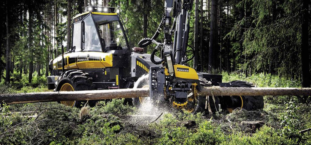 En skördare för stora utmaningar Bäst i sitt slag För vidsträckta avverkningsplatser och stora träd krävs skogsmaskiner med oerhörd kraft och hållbarhet exakt de egenskaper som utmärker PONSSE