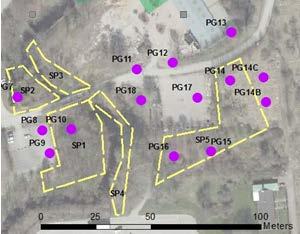 Forsåker Parkmark Sida 7 1116-240 Mölndala Fastighets AB 2017-02-19 0,5 1,5 m fyllnadsmassor med inslag av rivningsrester, ytligt mulljord eller asfalt 0,5 1,5 m fyllnadsmassor med inslag av slagg &