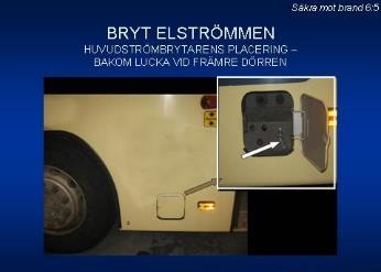 beroende på typ och modell av buss.