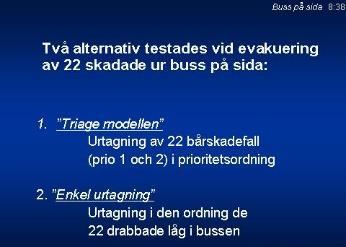 Standardiserade försök har därför utförts för att få en uppfattning om tidsförhållandena.