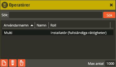 Multiaccess Styra 8.3 Programmering: Operatörer, Roller, Domäner 25 För att radera en befintlig domän, tryck på raderaknappen möjlighet att ångra:.