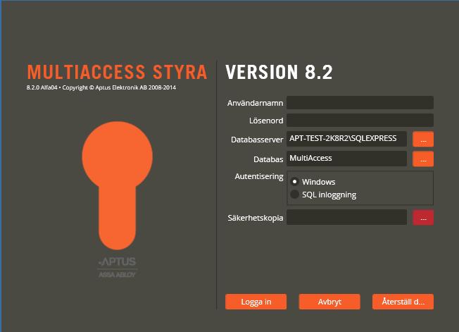 Multiaccess Styra 8.3 Säkerhetskopiering: Återställning 276 Återställning En backupfil (*.bak) kan användas för att återställa databasen till det skick den befann sig i när backupfilen skapades.