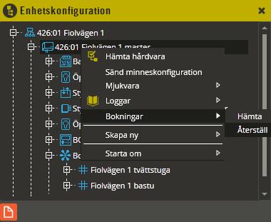 Multiaccess Styra 8.3 Fjärrbokning: Återställ bokningar 332 Återställ bokningar Hämtade bokningar som finns lagrade i databasen skickas inte till systemet vid sändning av All data.