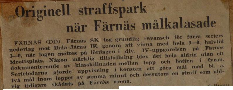 IV uppgörelsen på Färnäs Idrottsplats. Någon märklig tillställning blev det hela aldrig utan ett dokumenterande av klasskillnaden mellan topp och botten i fyran.