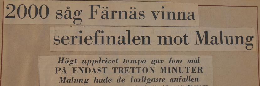 Det tredje Mora laget i serien är ju som bekant IFK vilka knåpat ihop tre poäng av åtta möjliga i vår. Vilket åtminstone är en poäng mindre än nödvändigt Forssa -.