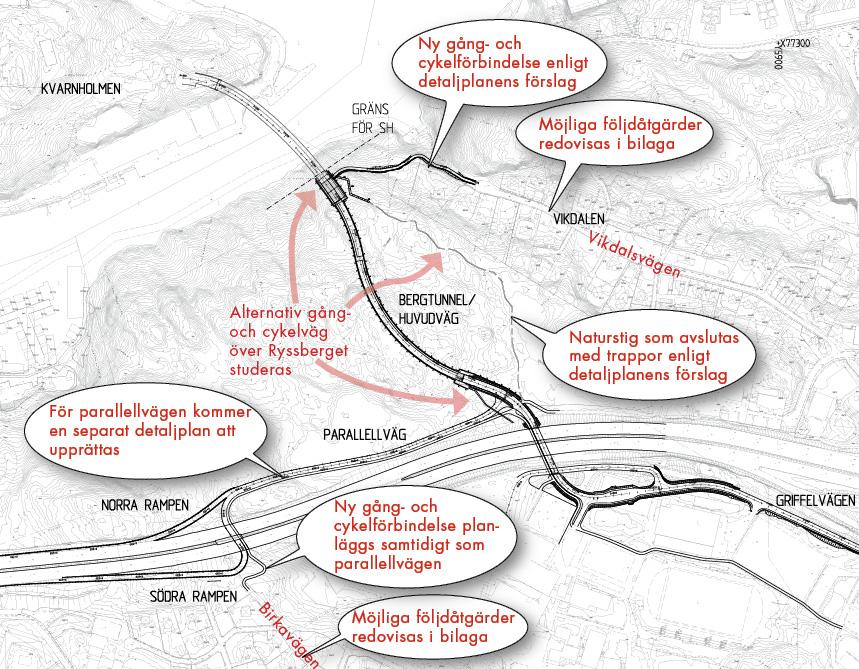 1. Inledning 1.1 Bakgrund Detaljplan för en ny vägförbindelse mellan Kvarnholmen och centrala Nacka var utsänd på samråd under maj och juni med samrådsmöte i början av juni 2009.