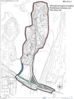 4(8) Nickstadalen Beskrivning: Utbyggnad av ett antal olika etapper i en antagen detaljplan. Kommentar: Första etappen med bostäder är avklarad.