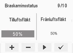 1. Välj med Plus- och Minus-knapparna om profilens tidsinställning är i bruk eller inte. Alternativen är: 2. På När timern är på, är Forcering-profilen i bruk endast under den inställda tiden. 3.