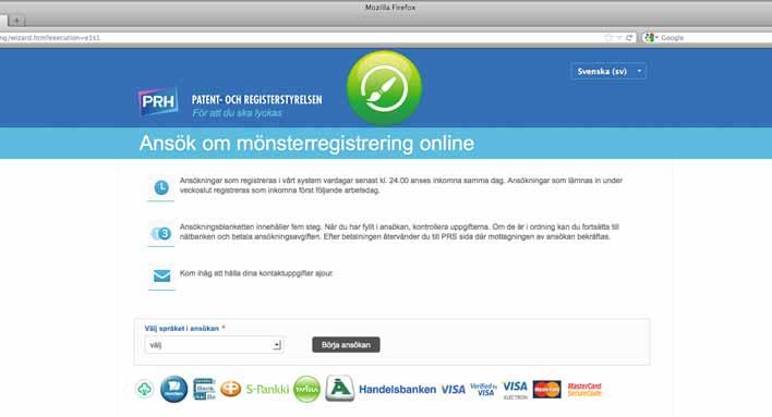 Också informationstjänsten för mönster förnyades