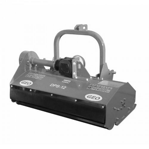 Component overview 1 2 3 4 5 6 7 8 1 Belt guard 5 Mower housing 2 Axle housing 6 Skids 3 Right-angle gear unit 7 Rubber debris flap 4 PTO input connection 8 Mud scraper Use The flail mower requires a