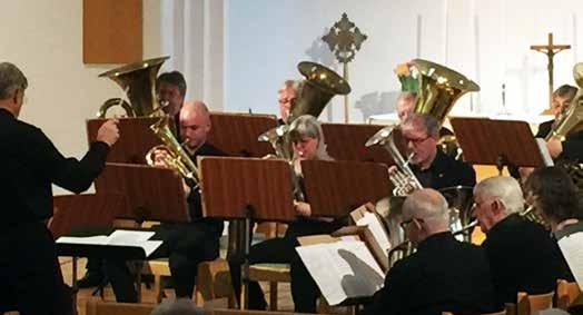 Foto: Martin Nilsson Högklassig brassmusik Den 15 april hade Österledsbrasset flyttat sin vårkonsert från Österledskyrkan till Lötenkyrkan.